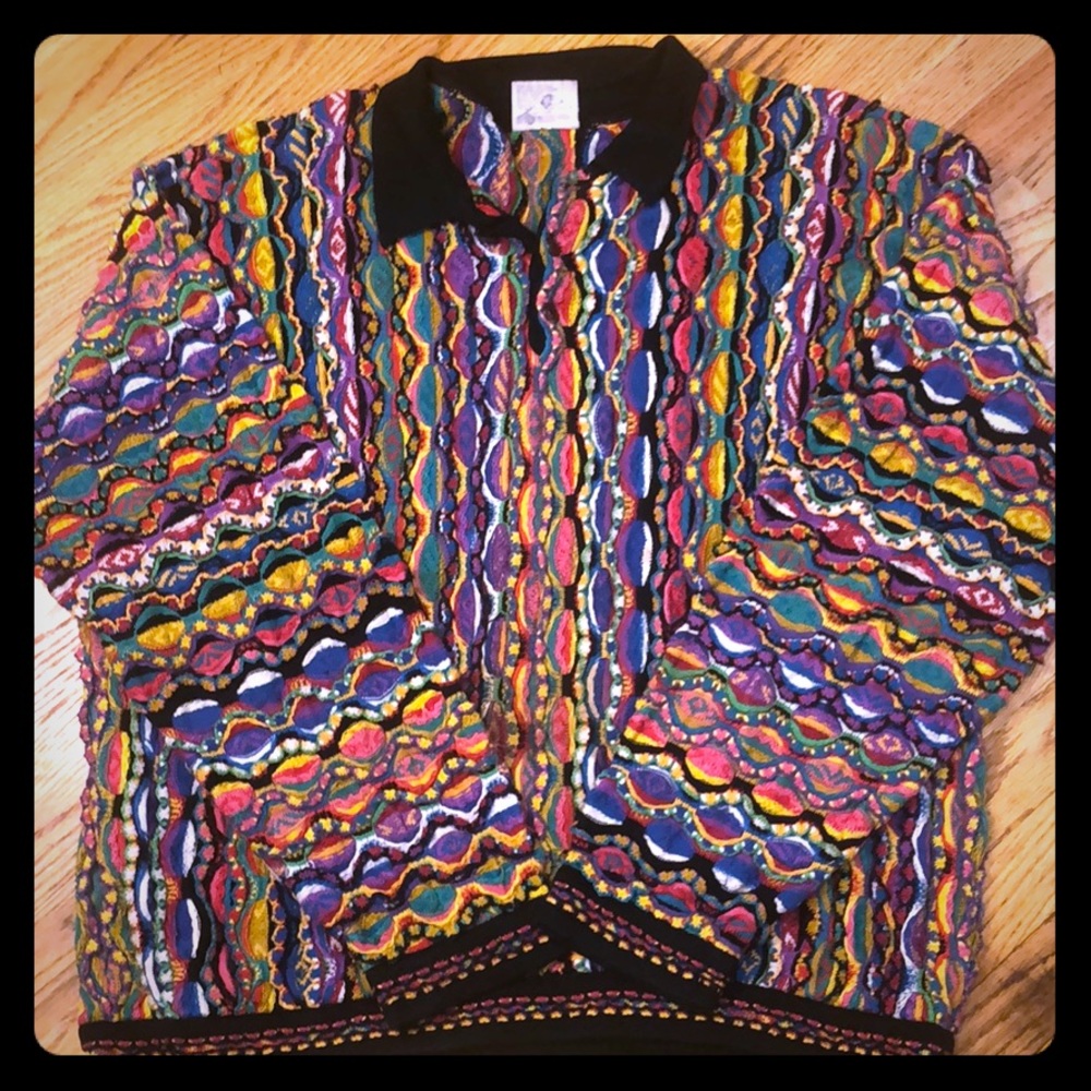 Coogi Australia cotton sweater Biggie Cosby 2XL